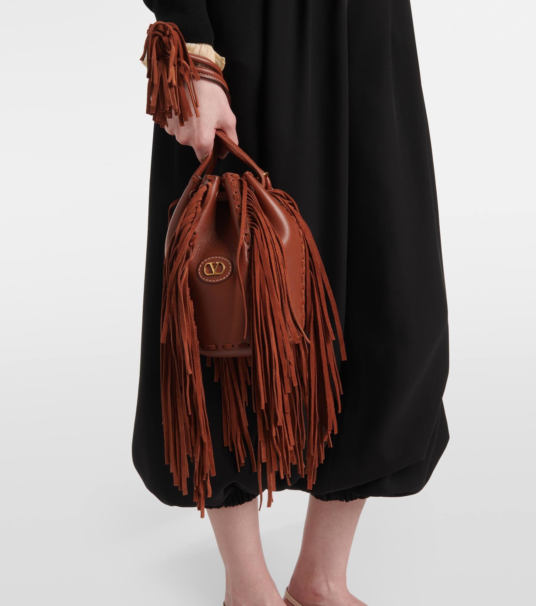 Nellcote Small leather bucket bag - 7