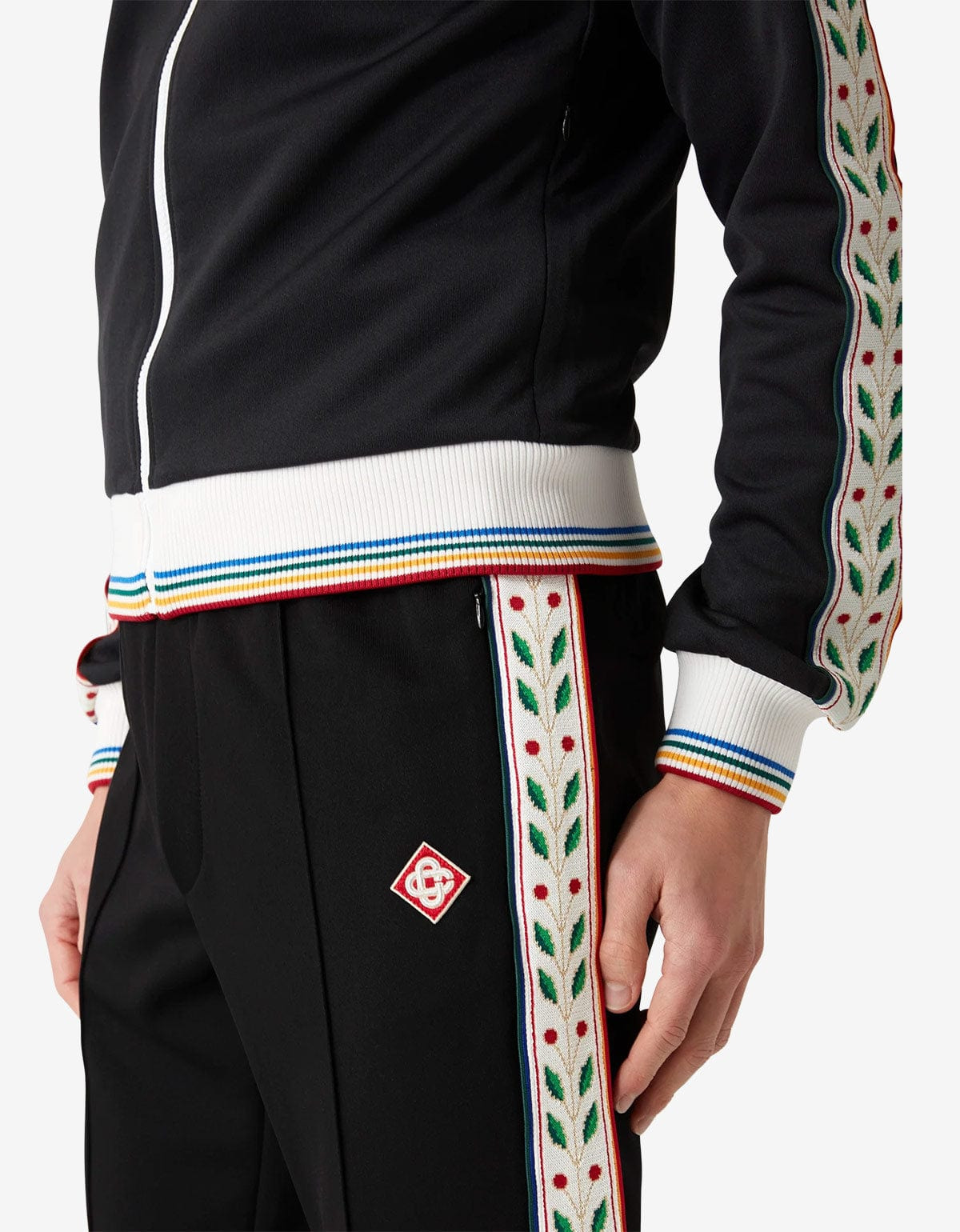 Casablanca Black Laurel Track Pants - 5