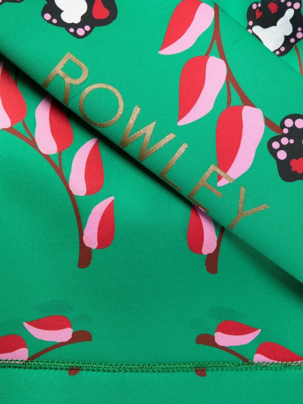 Vine Floral high-cut swimsuit - 3