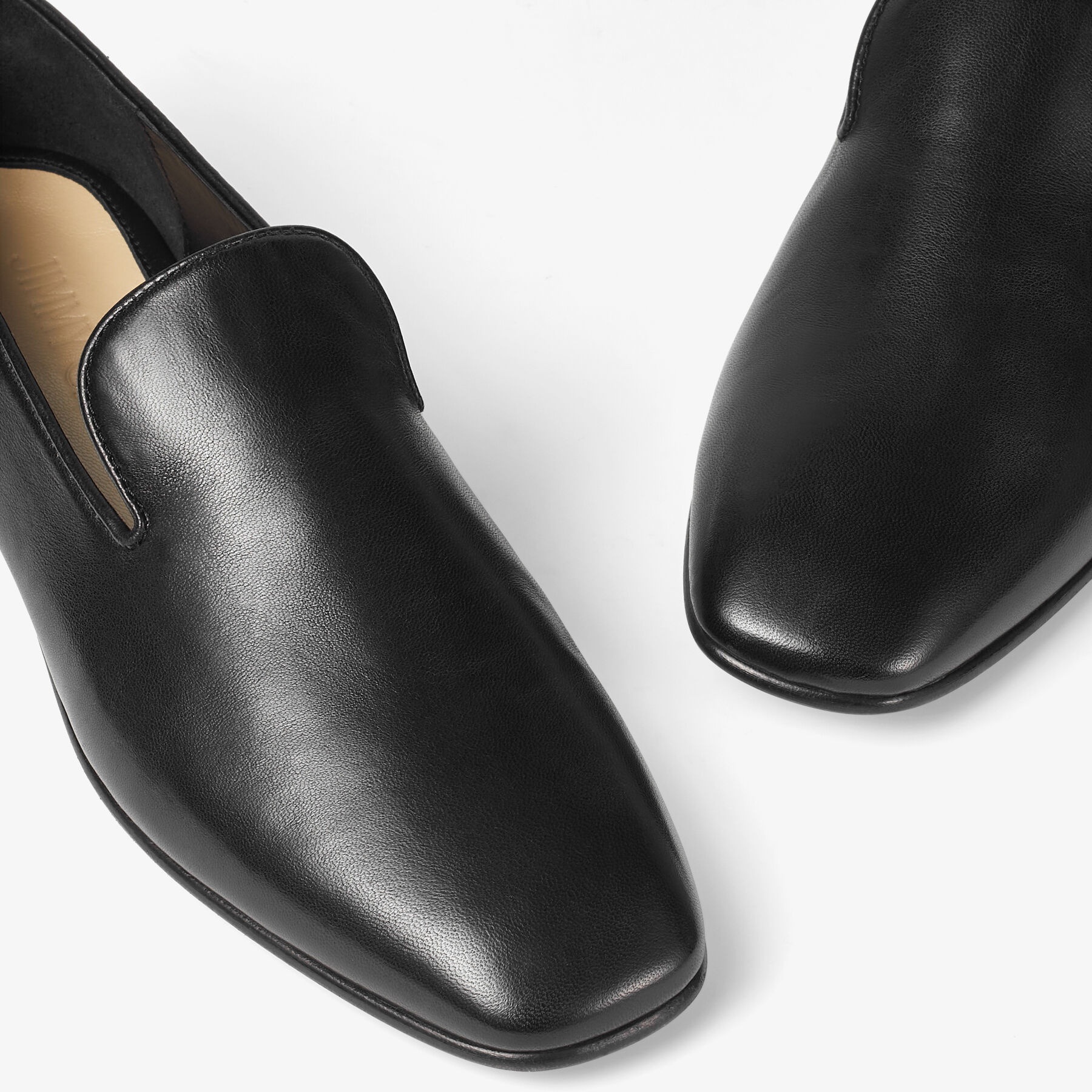 Vance Flat
Black Nappa Leather Flat Shoes with JC Button - 4