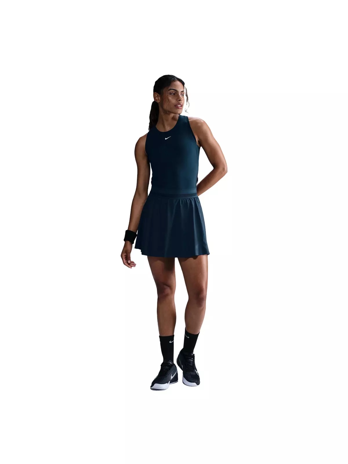 Women's Court Dri-Fit Advantage Ace Skirt-Blue - 3
