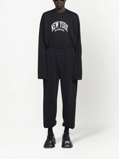 BALENCIAGA New York cotton track trousers outlook