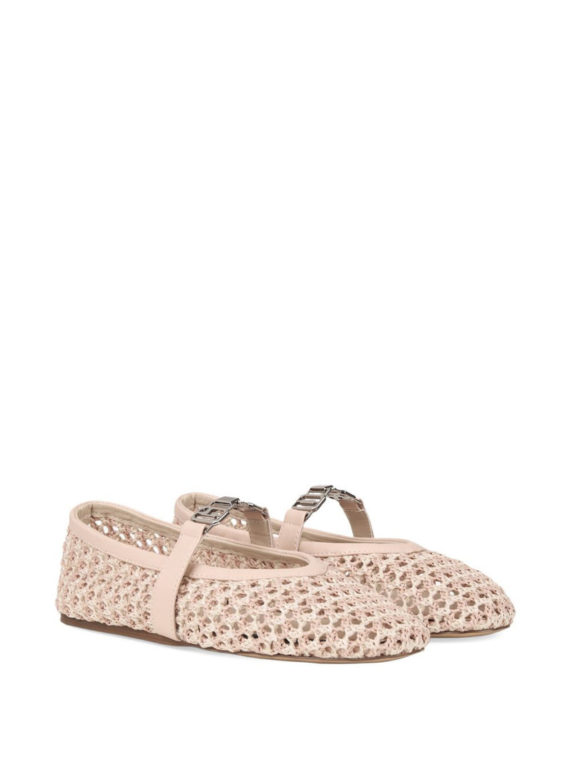 GCDS woven ballet flats outlook