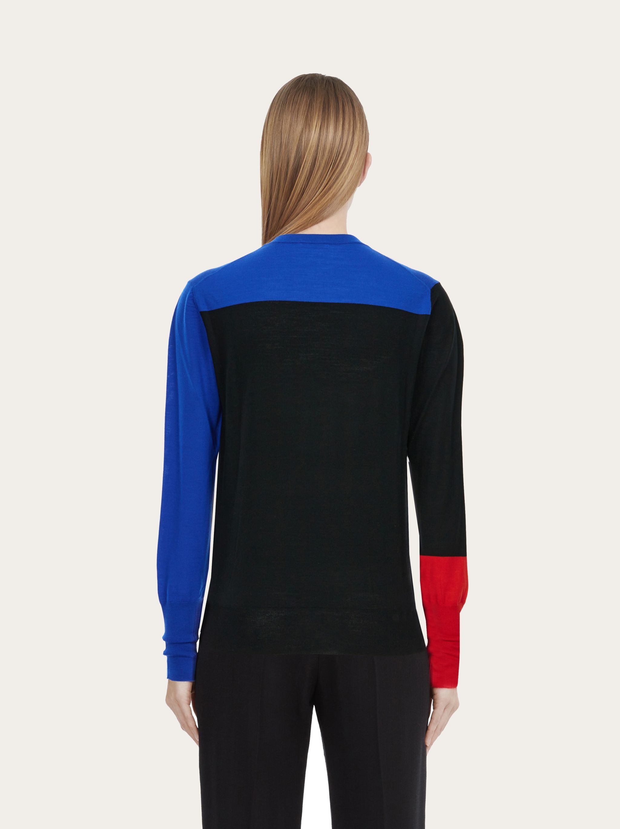 Color block slim fit sweater - 3