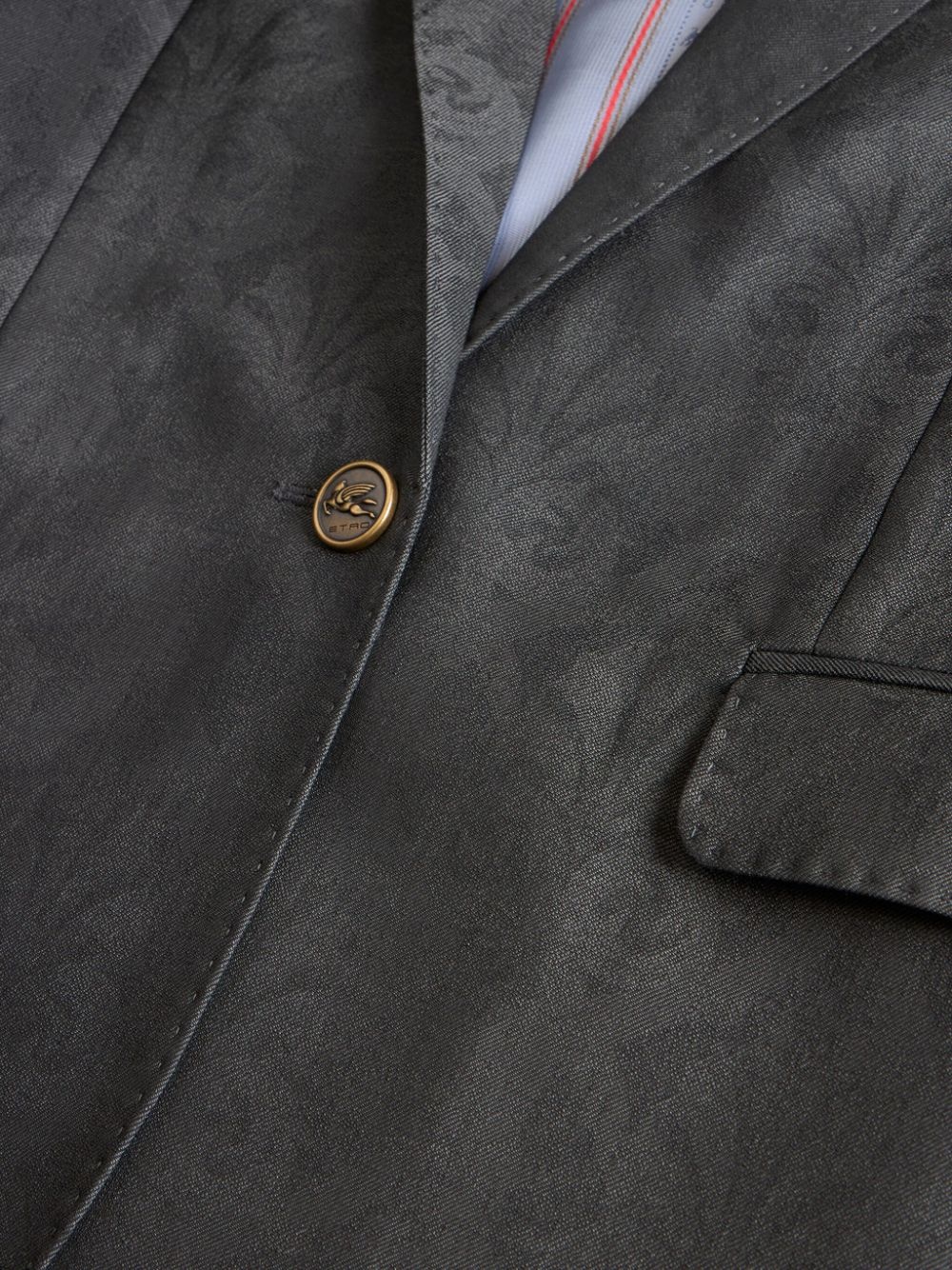 wool jacquard blazer - 3