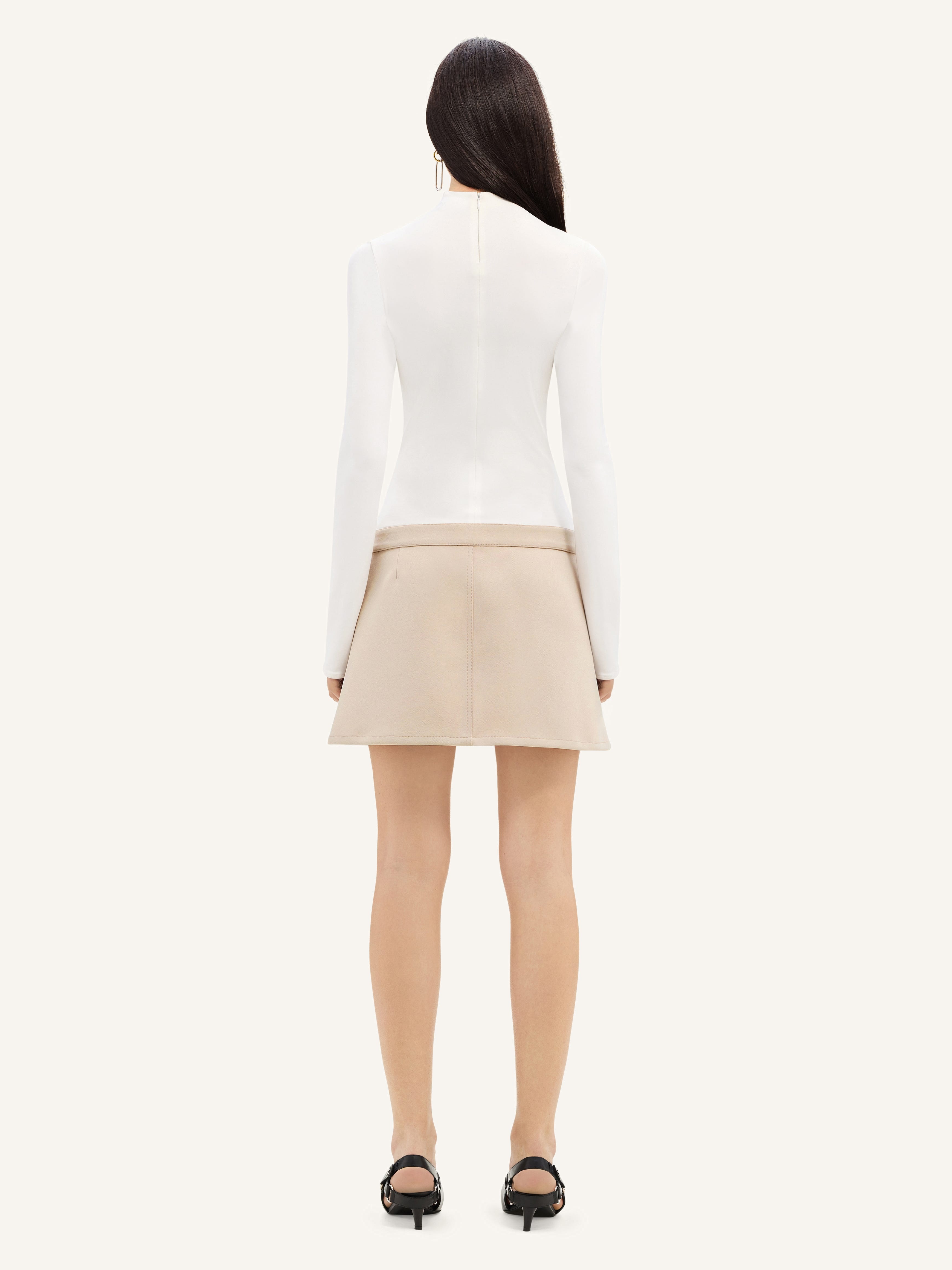 2-POCKET TWILL MINI SKIRT - 4