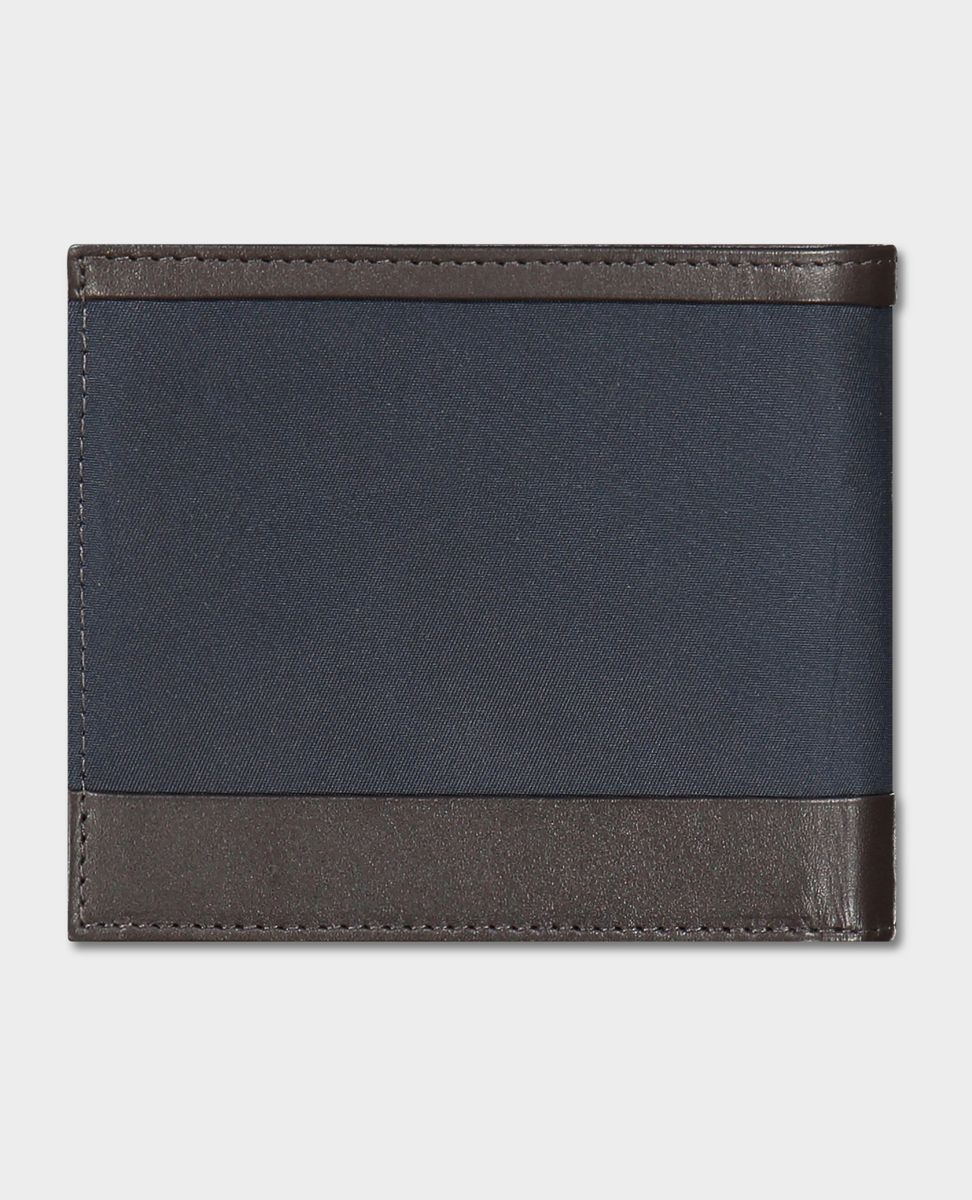 Leather and recycled fabric Wallet - 4