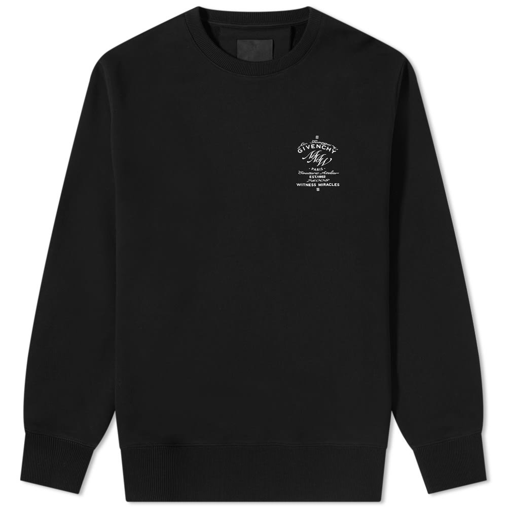 Givenchy Crest Logo Crew Sweat - 1