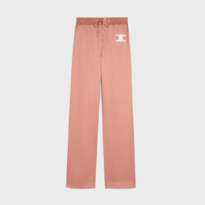 triomphe athletic pants in satin 1