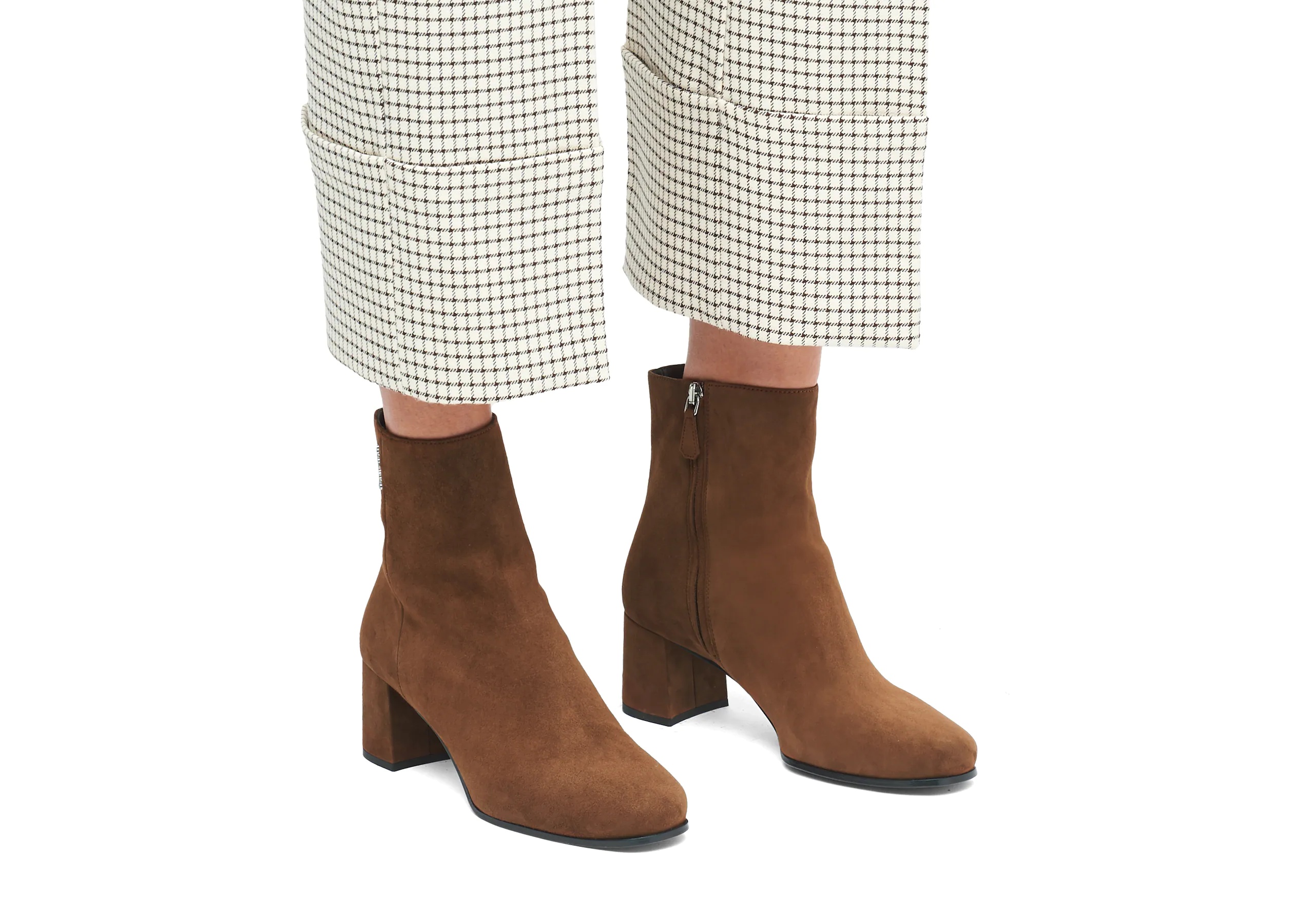 Ellie 55
Suede Heeled Boot Dark oak - 5
