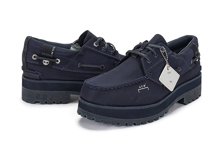 Timberland x A COLD WALLWaterproof Authentic 3 Eye Boat Shoe 'Navy' A683Y - 5