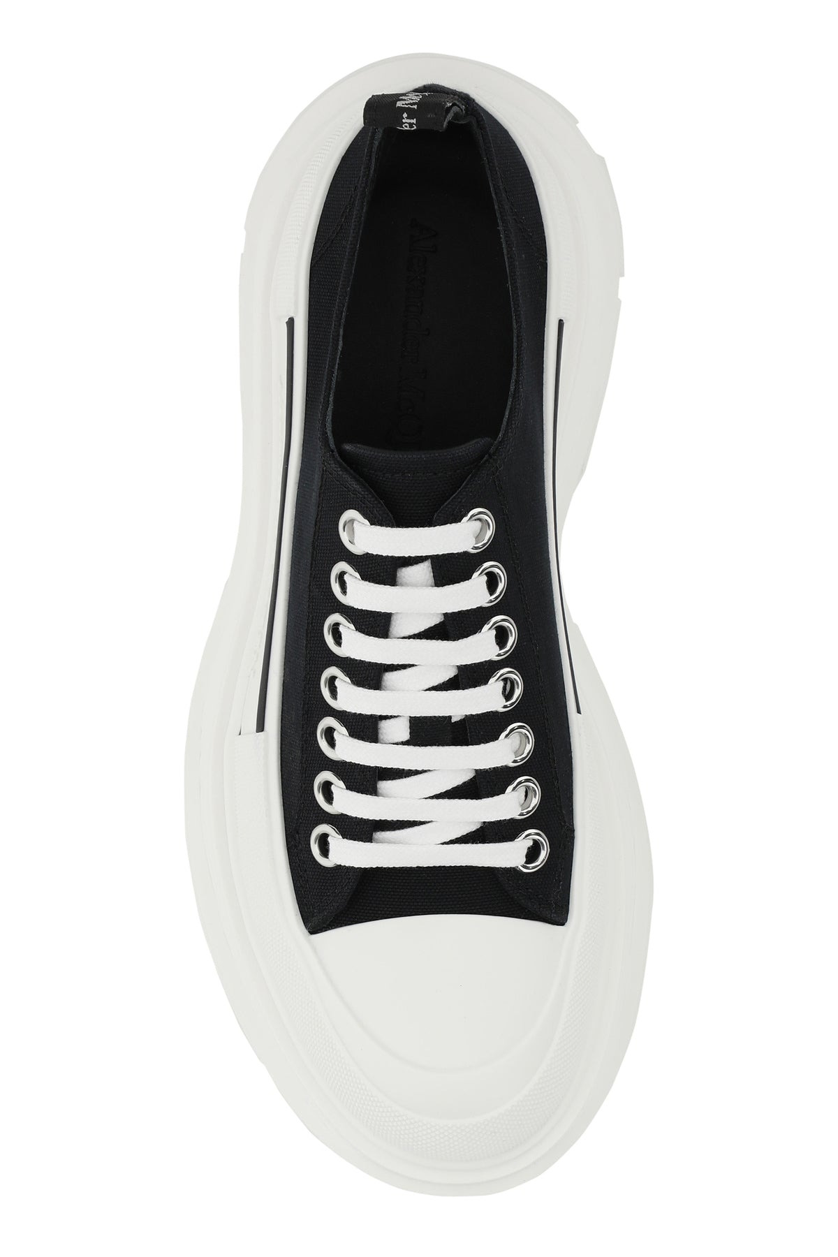 Black canvas Tread Slick sneakers - 4