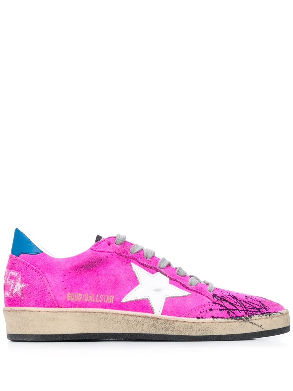 Ballstar distressed-effect sneakers - 1