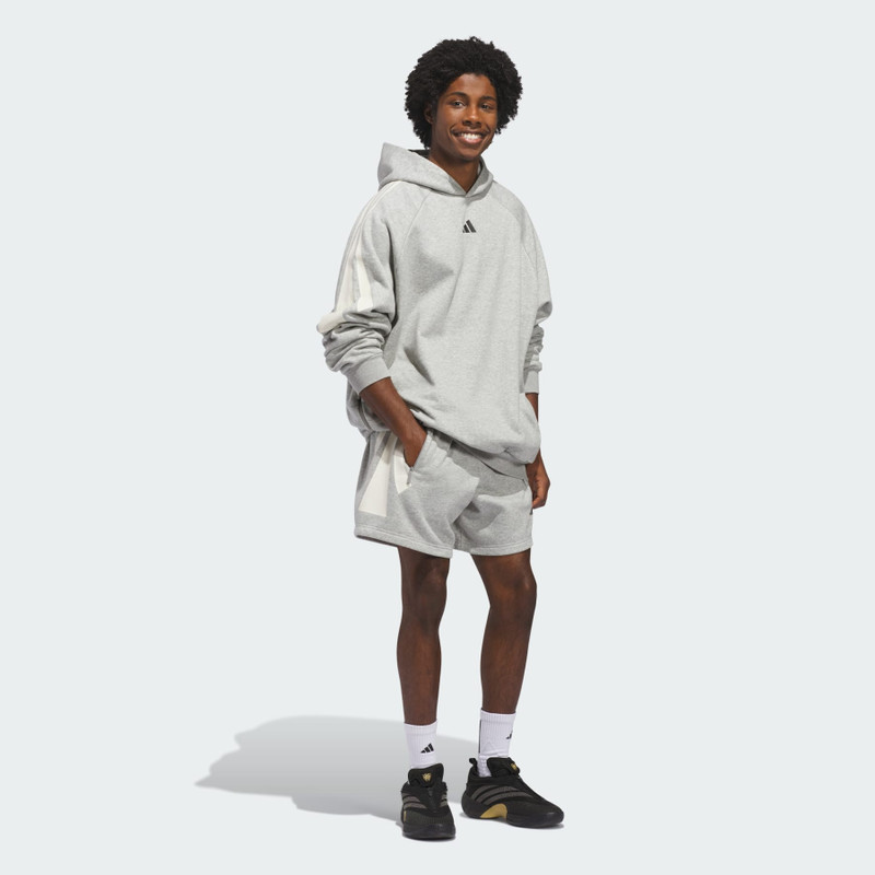 adidas Basketball 3-Stripes Fleece Hoodie (Gender Neutral) 7