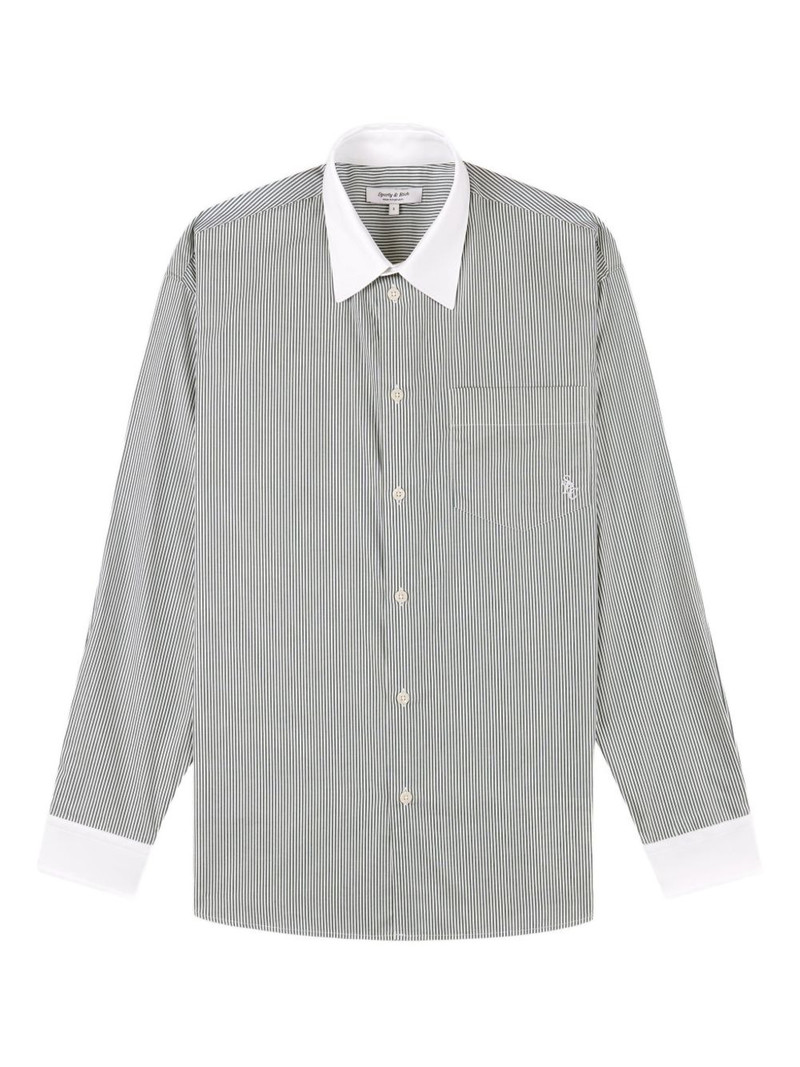 striped chest-pocket shirt 1