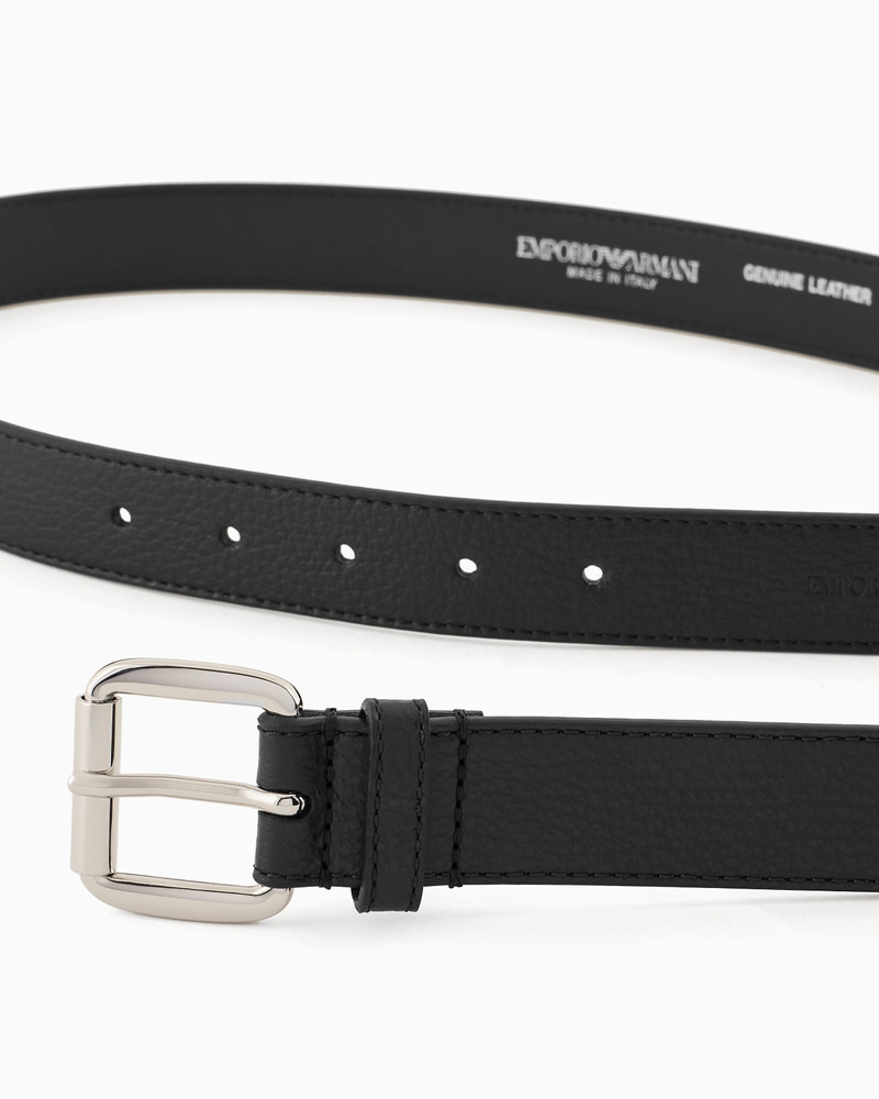 EMPORIO ARMANI SMOOTH LEATHER BELT outlook