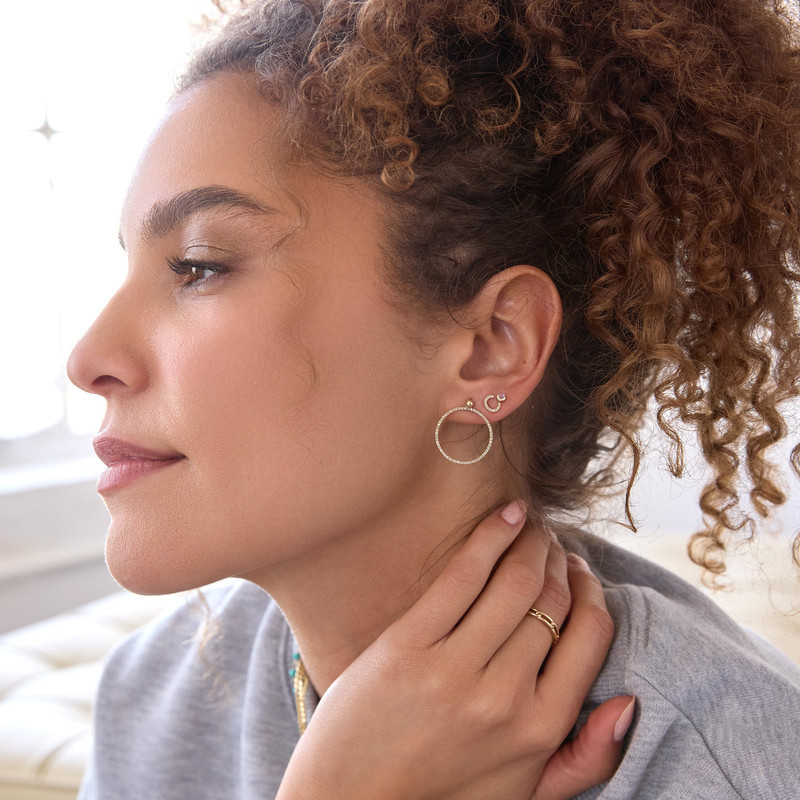 Circle Ear Jacket | Pavé 4