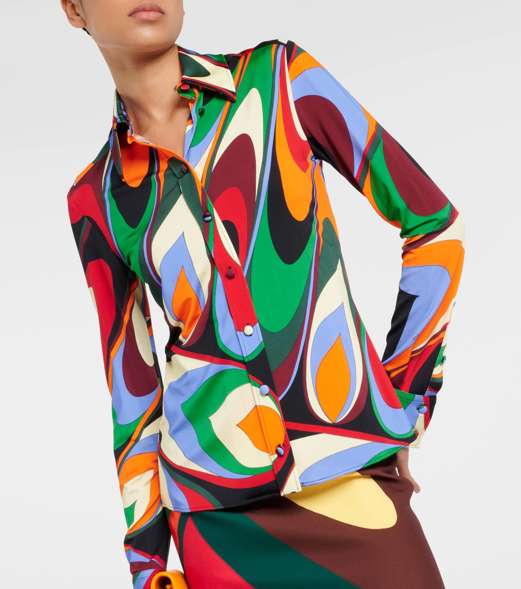 Onde crêpe shirt - 5