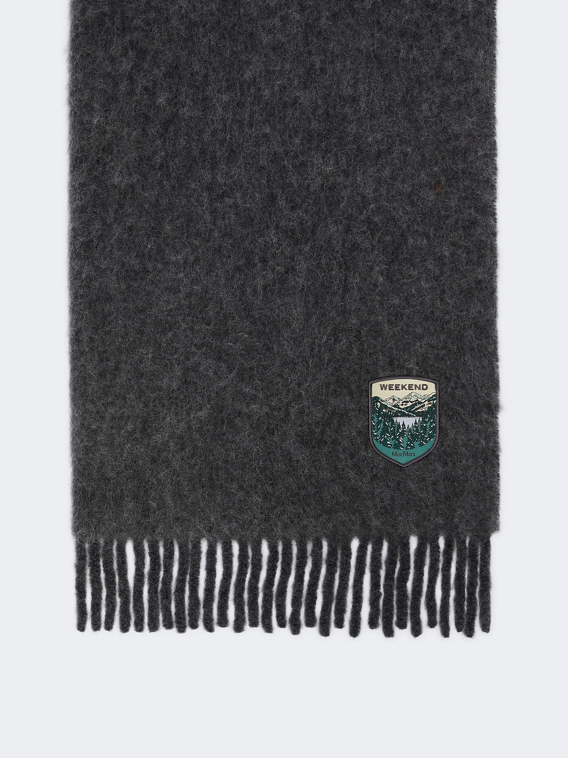 SCALATA Alpaca and wool stole - MEDIUM GREY - 1
