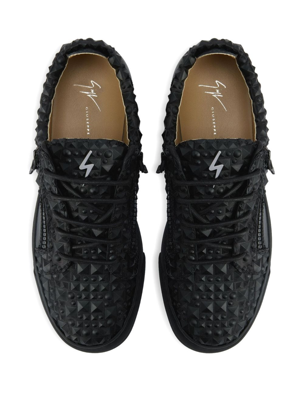 The Manhattan stud-embellished sneakers - 4