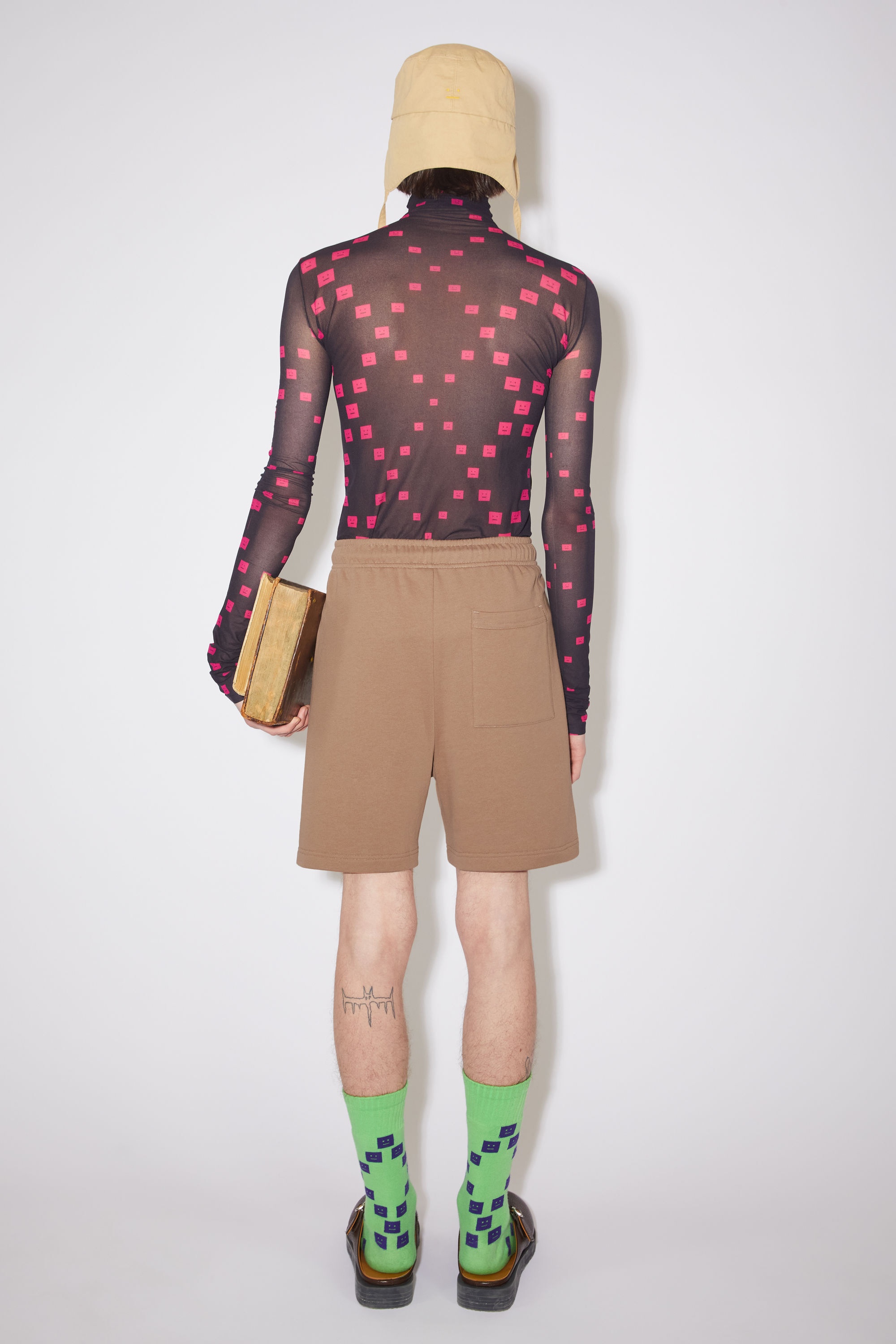 Fleece shorts - Cardinal brown - 3