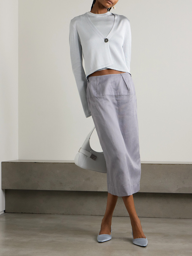 GALVAN Ida Layered Knitted Tank And Cardigan Set outlook