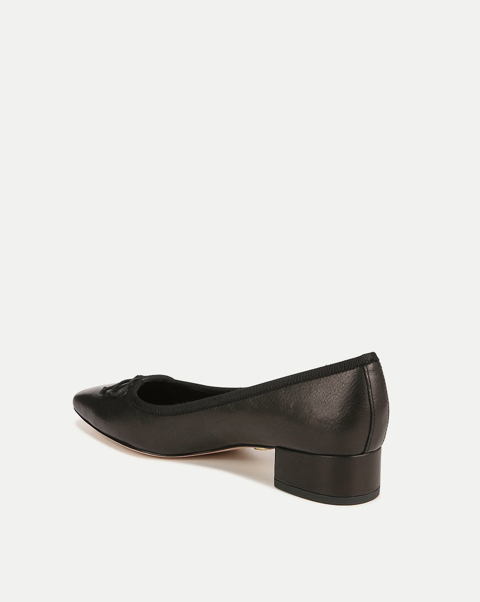 CECILE LEATHER BALLET PUMP - 4