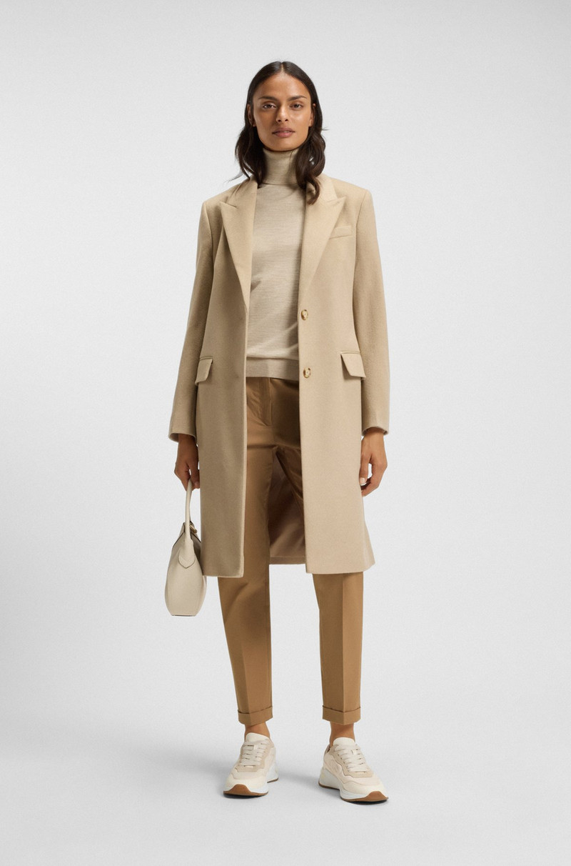 BOSS REGULAR-FIT TROUSERS IN STRETCH-COTTON TWILL outlook