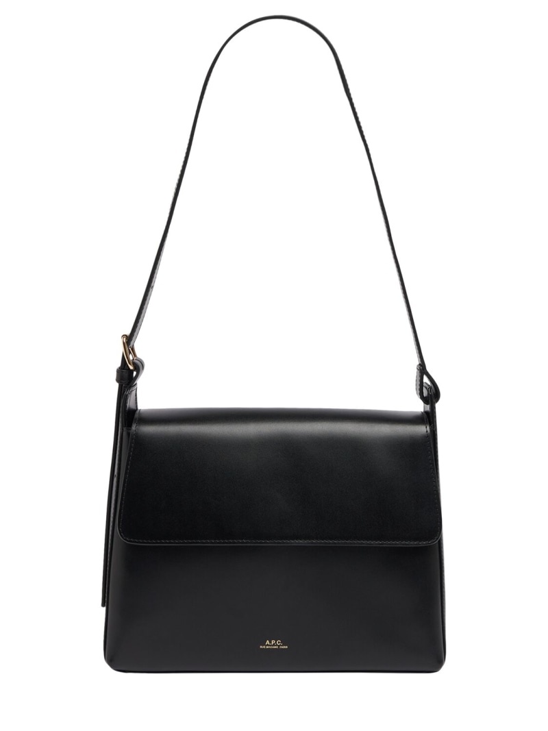 Sac Virginie flap leather shoulder bag - 1