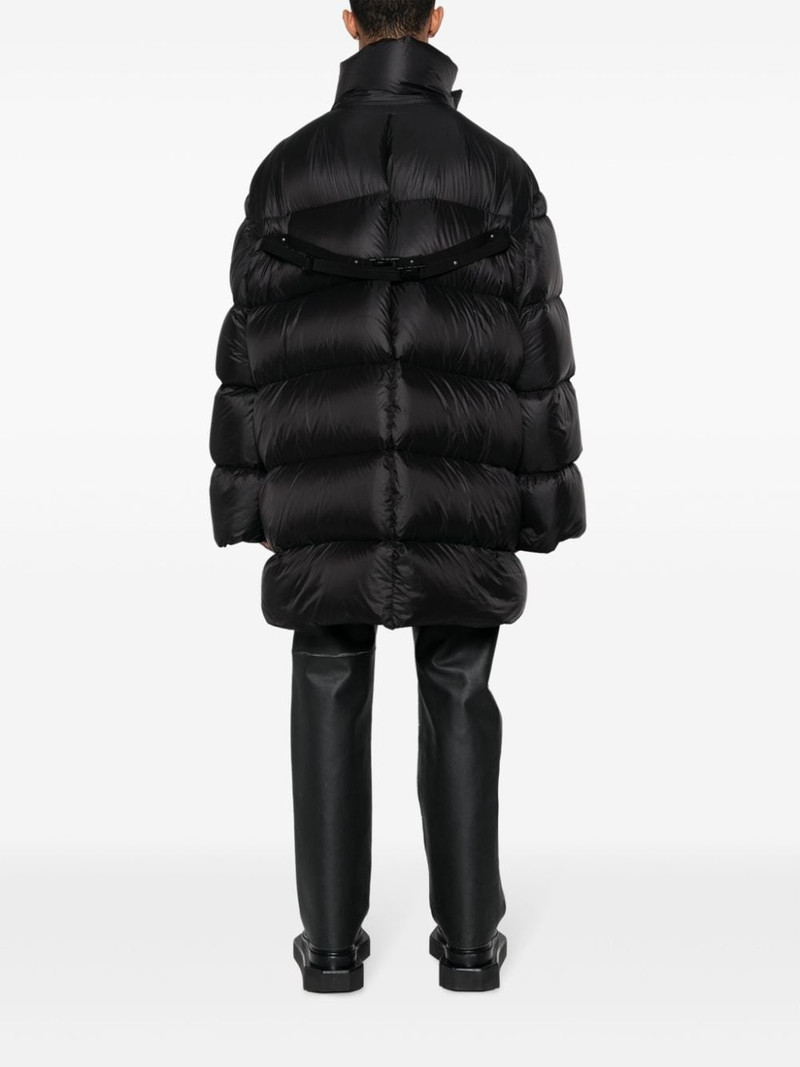 funnel-neck quilted down coat 4