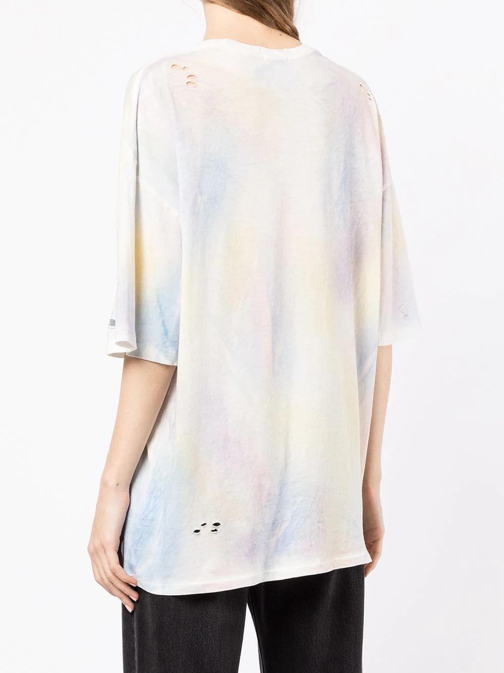 distressed tie-dye T-shirt - 4