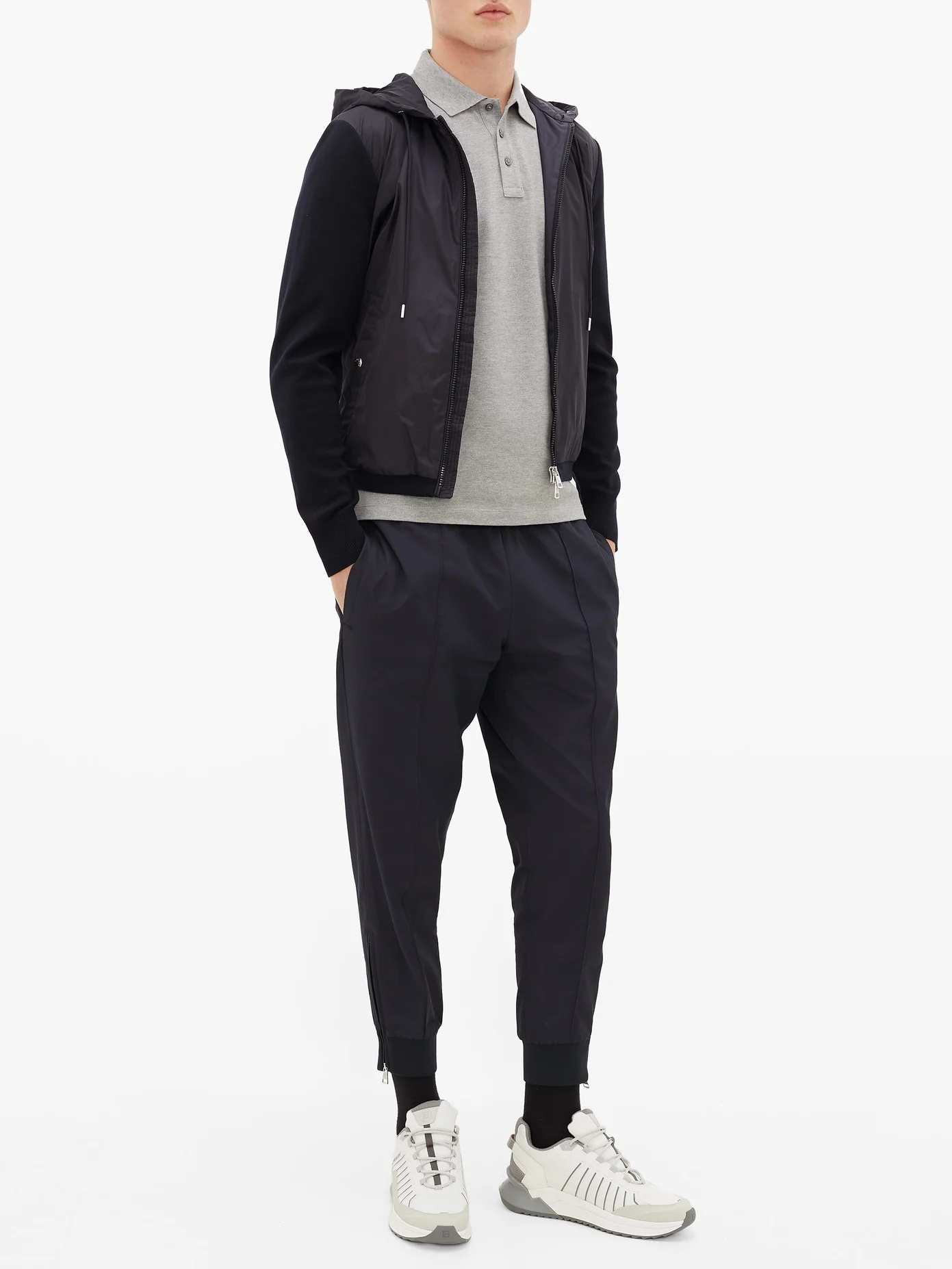 Zipped-cuff technical track pants - 2