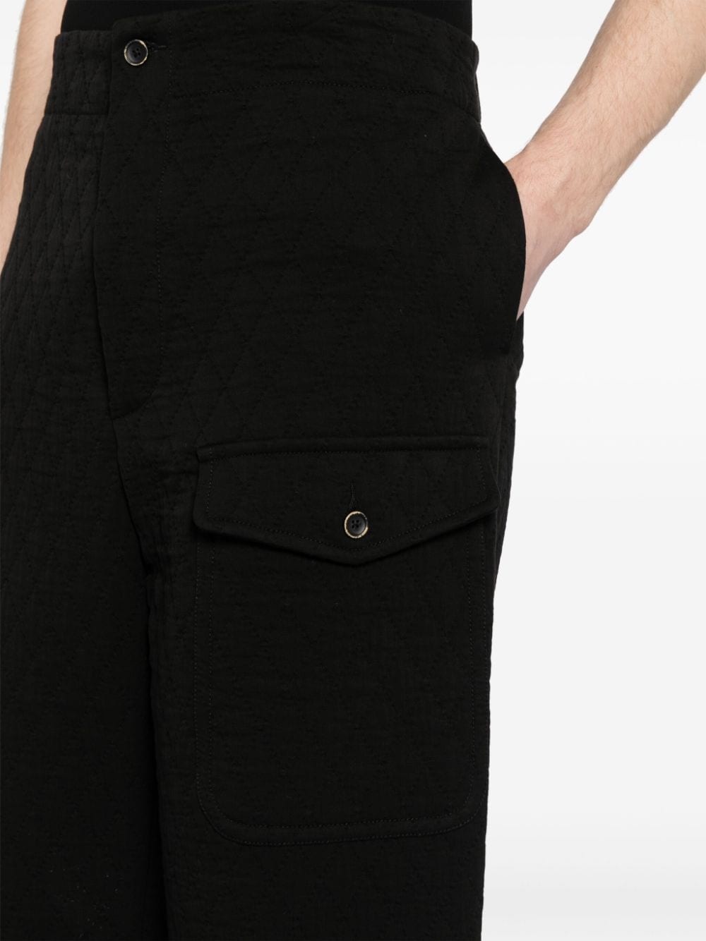 quilted cropped trousers - 5