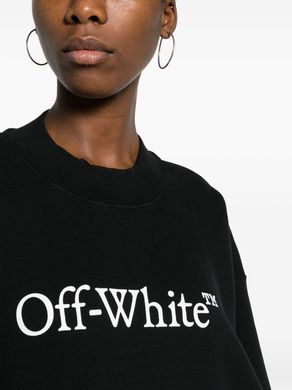 Bookish logo-print cotton sweatshirt - 5