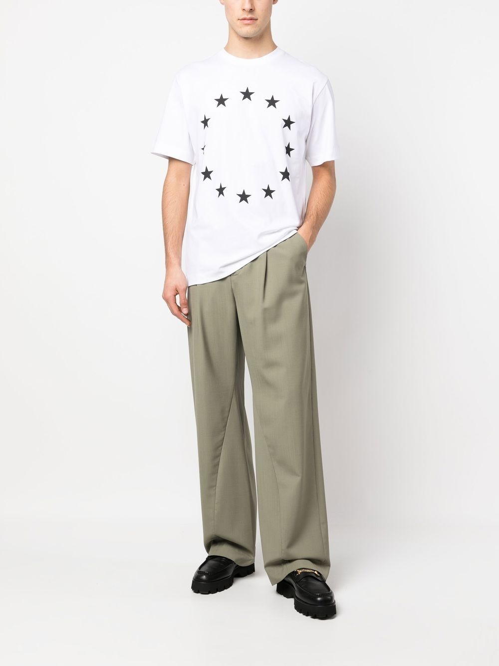 star-print organic cotton T-shirt - 3