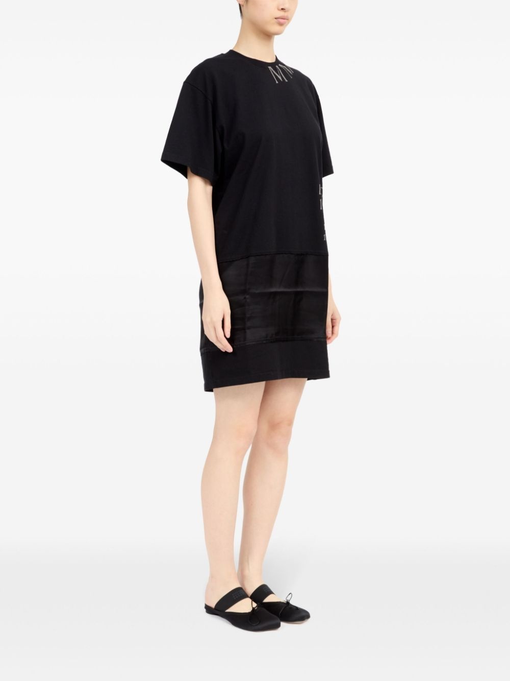 logo-print T-shirt dress - 3