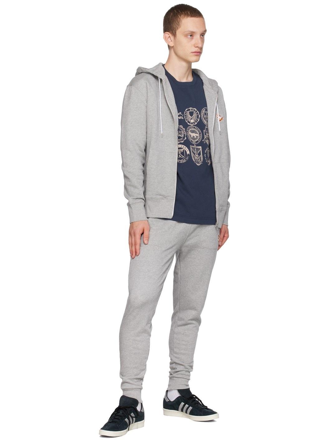 Gray Chillax Fox Sweatpants - 4