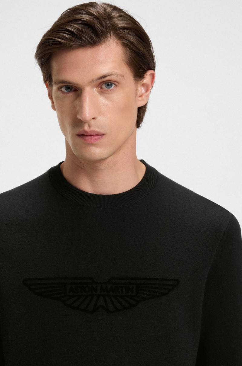 BOSS X ASTON MARTIN SWEATER WITH EMBROIDERED LOGO 3