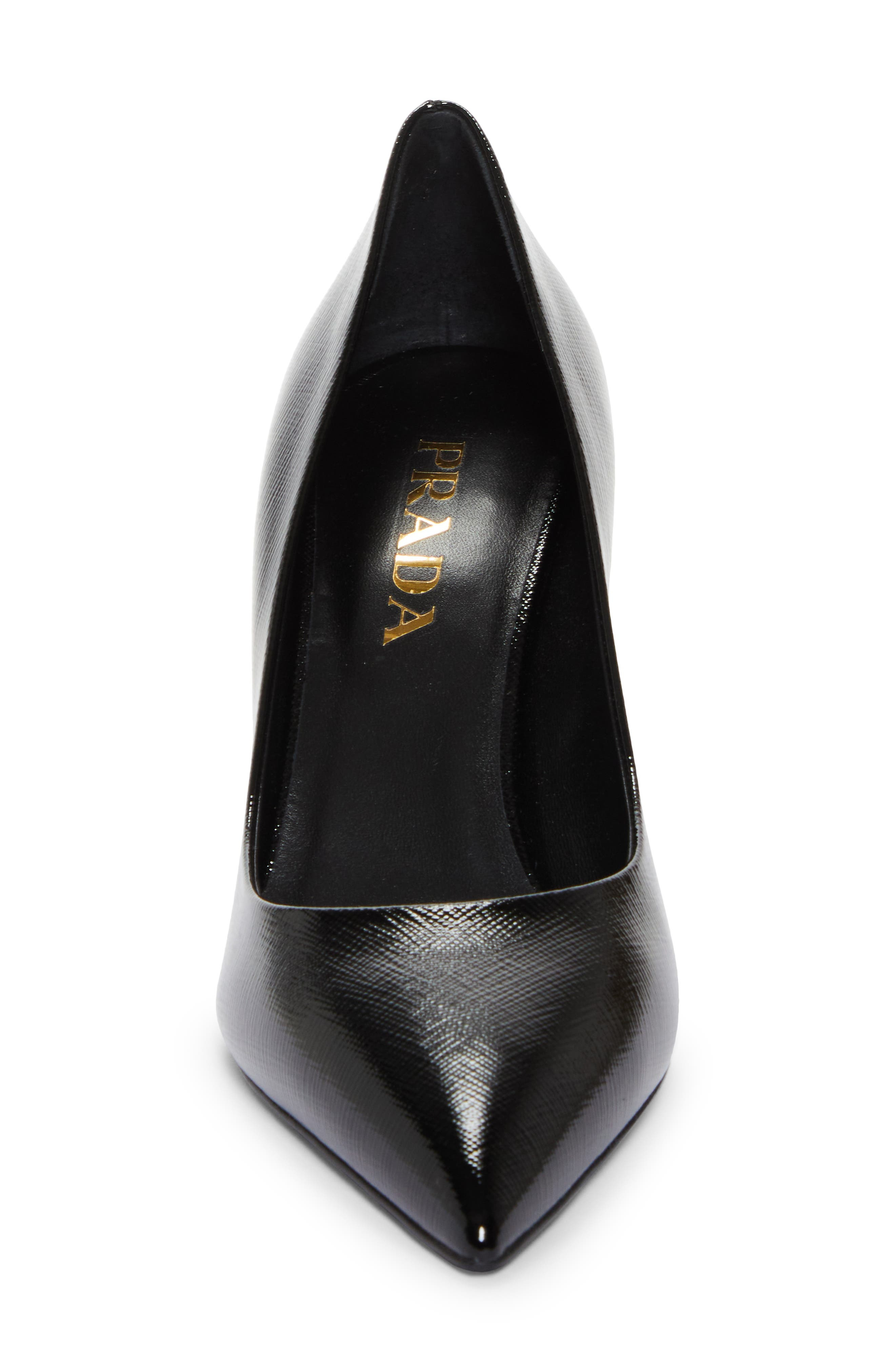 Prada Saffiano Leather Pump in Nero at Nordstrom - 4