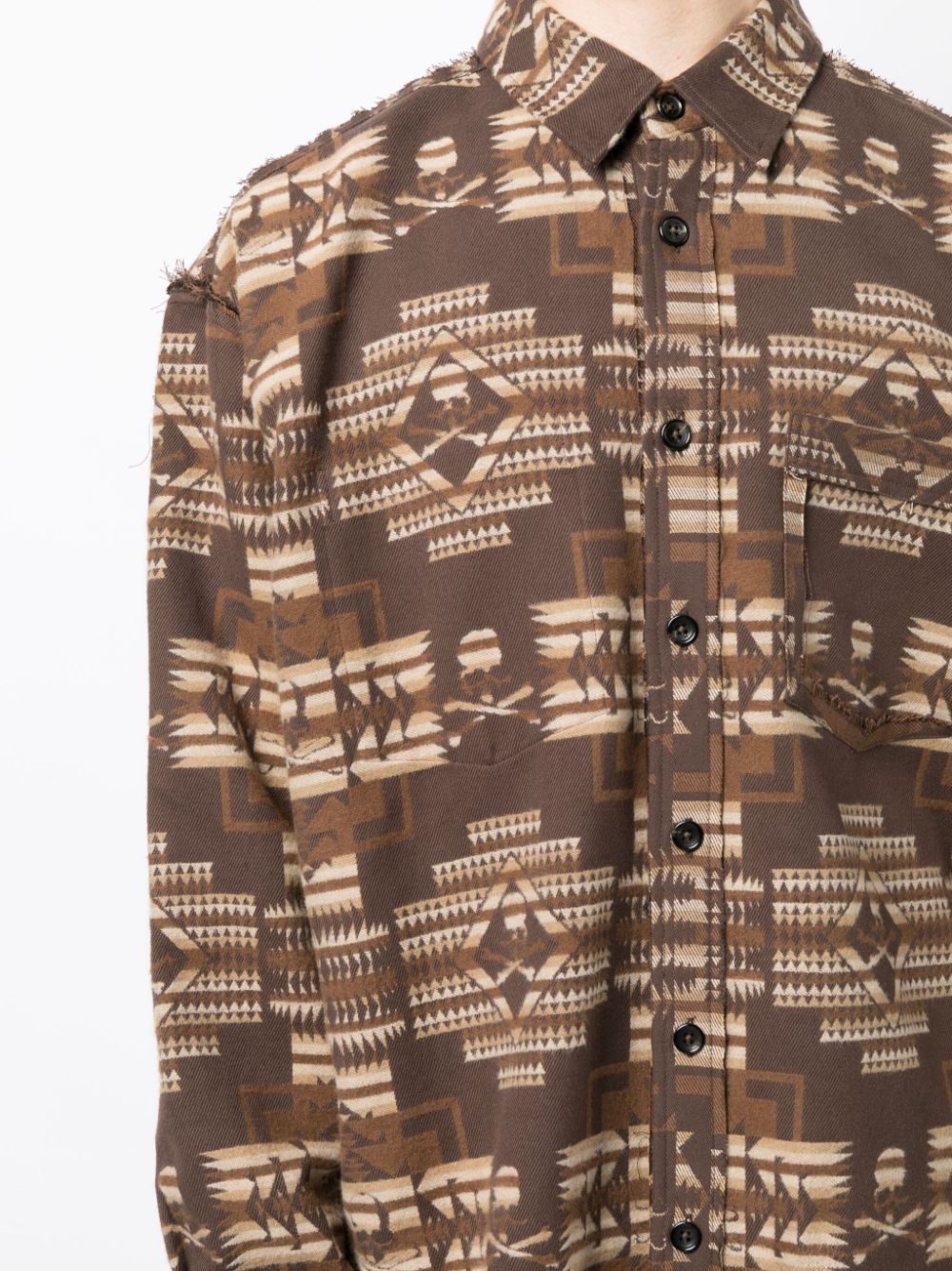 graphic-print cotton shirt - 5