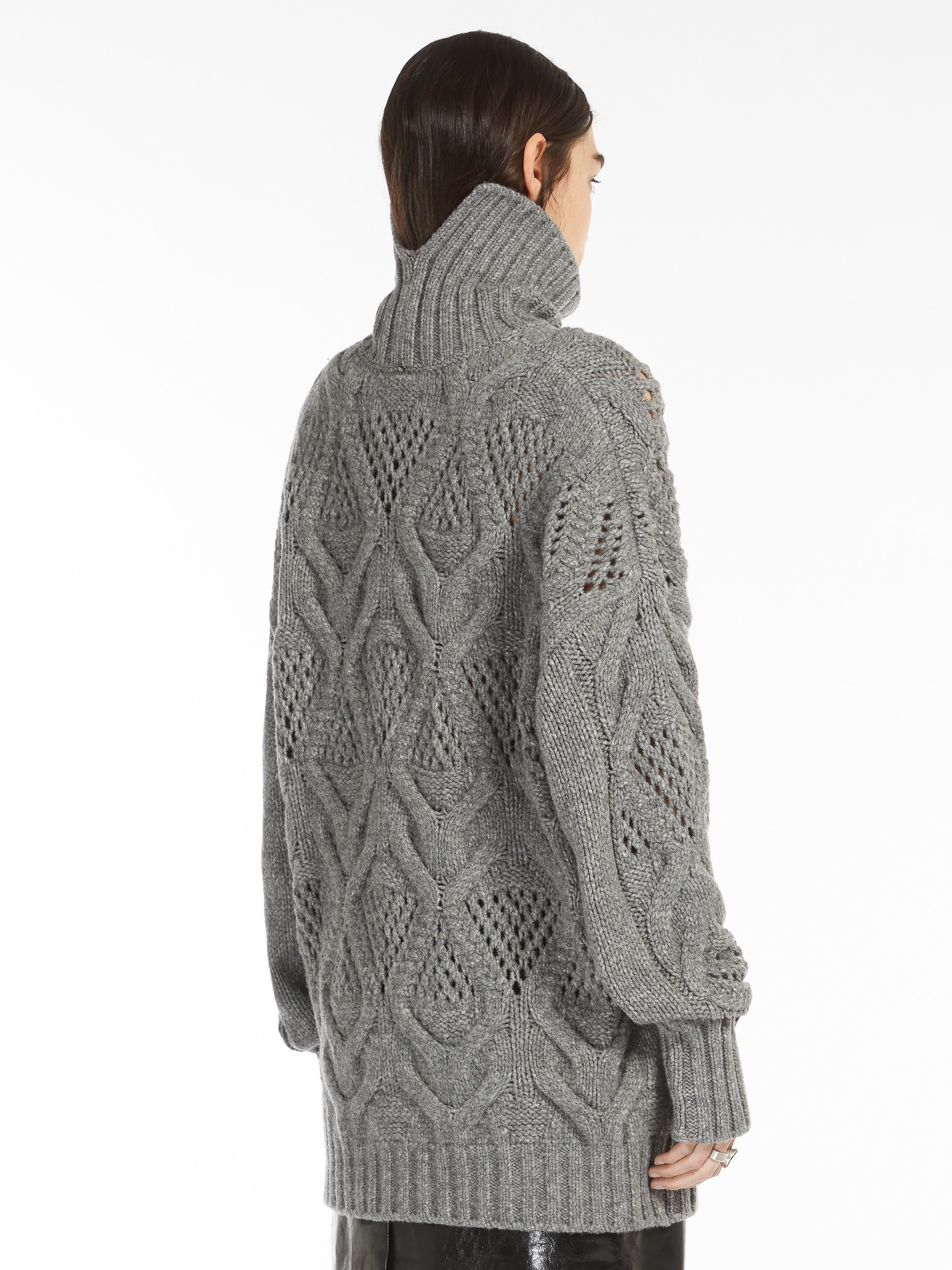 EDICOLA Diamond-knit maxi sweater - 4