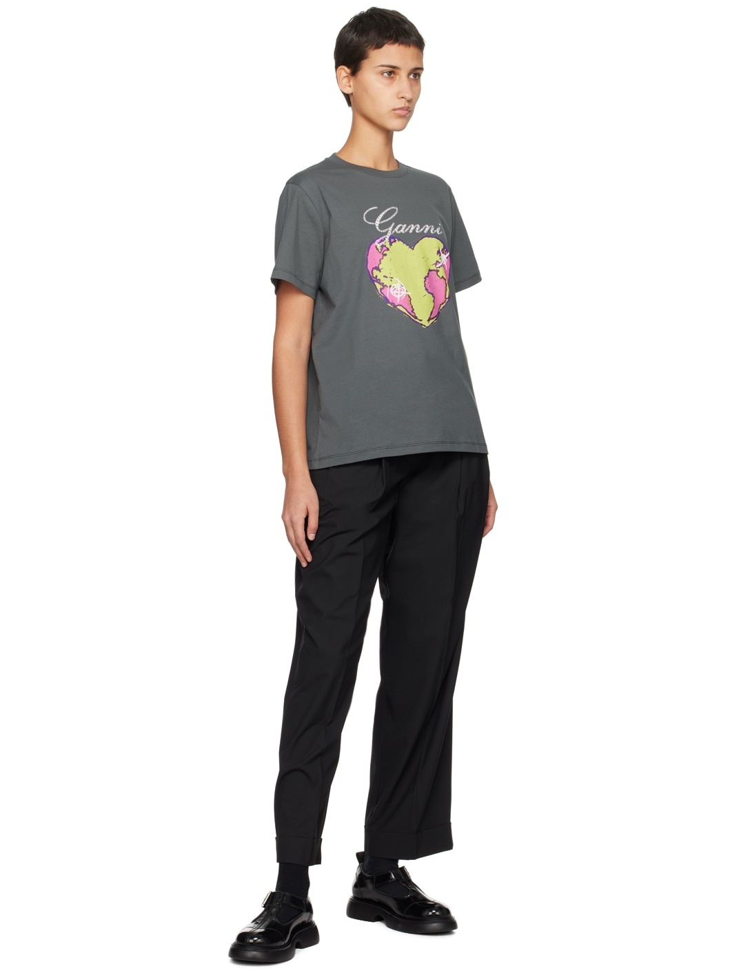 Gray Heart T-Shirt - 4