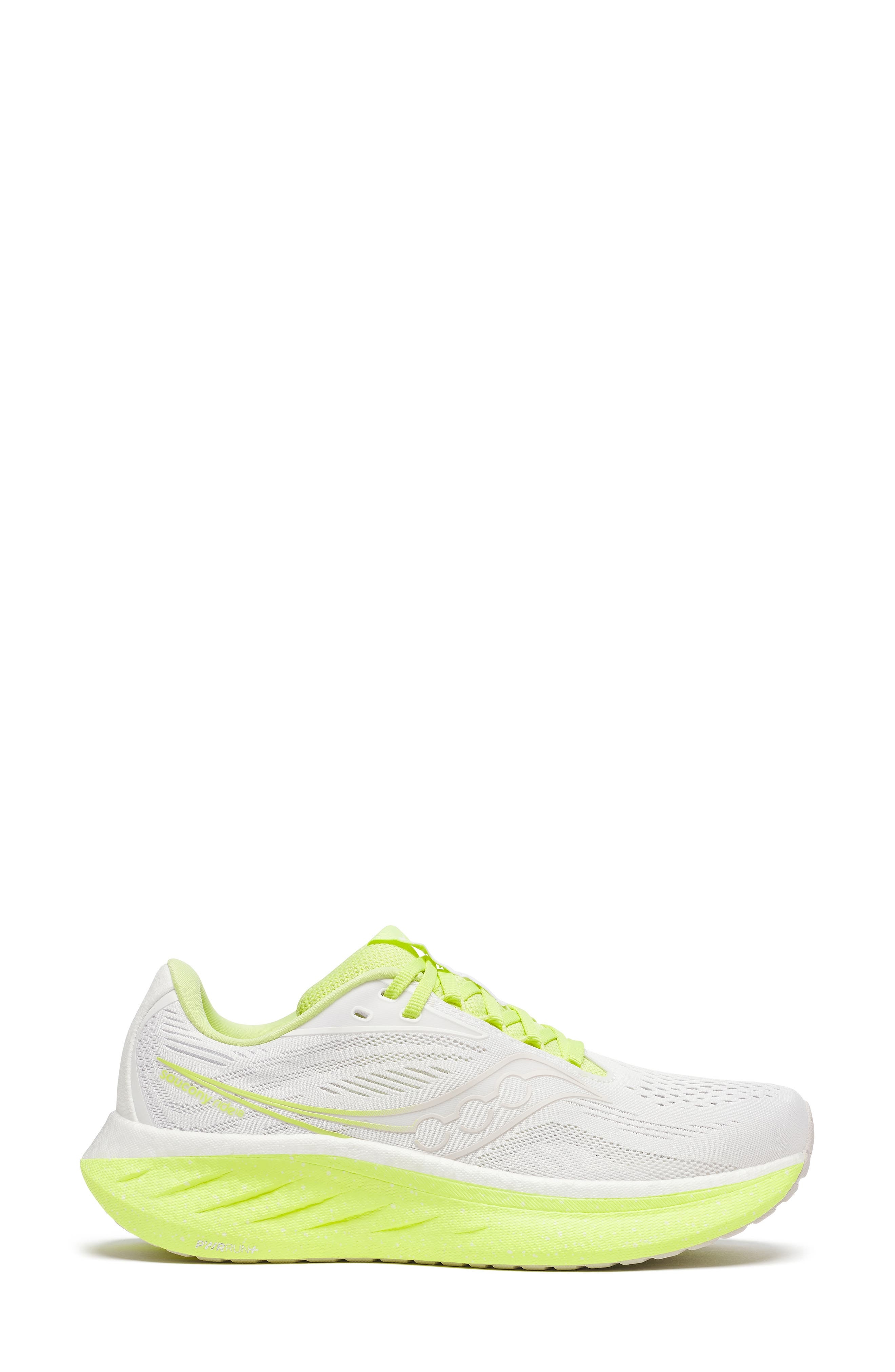 Saucony Ride 18 Running Shoe in White/Sunny at Nordstrom - 2