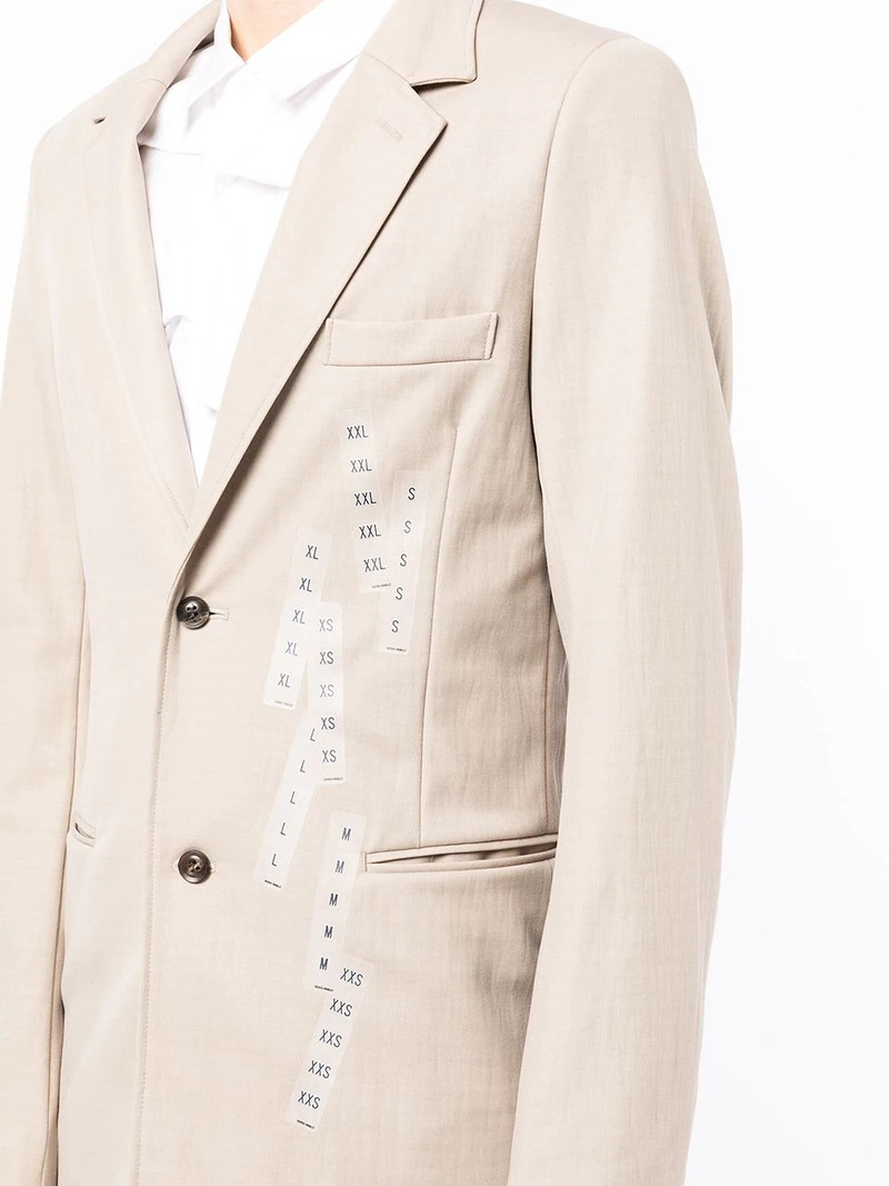 tape-detail single-breasted blazer 5