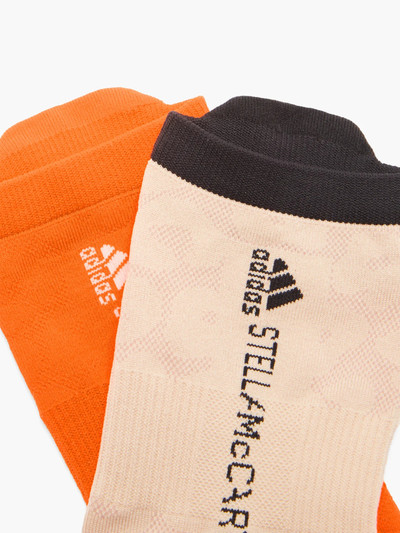 adidas Pack of two logo-jacquard ankle socks outlook