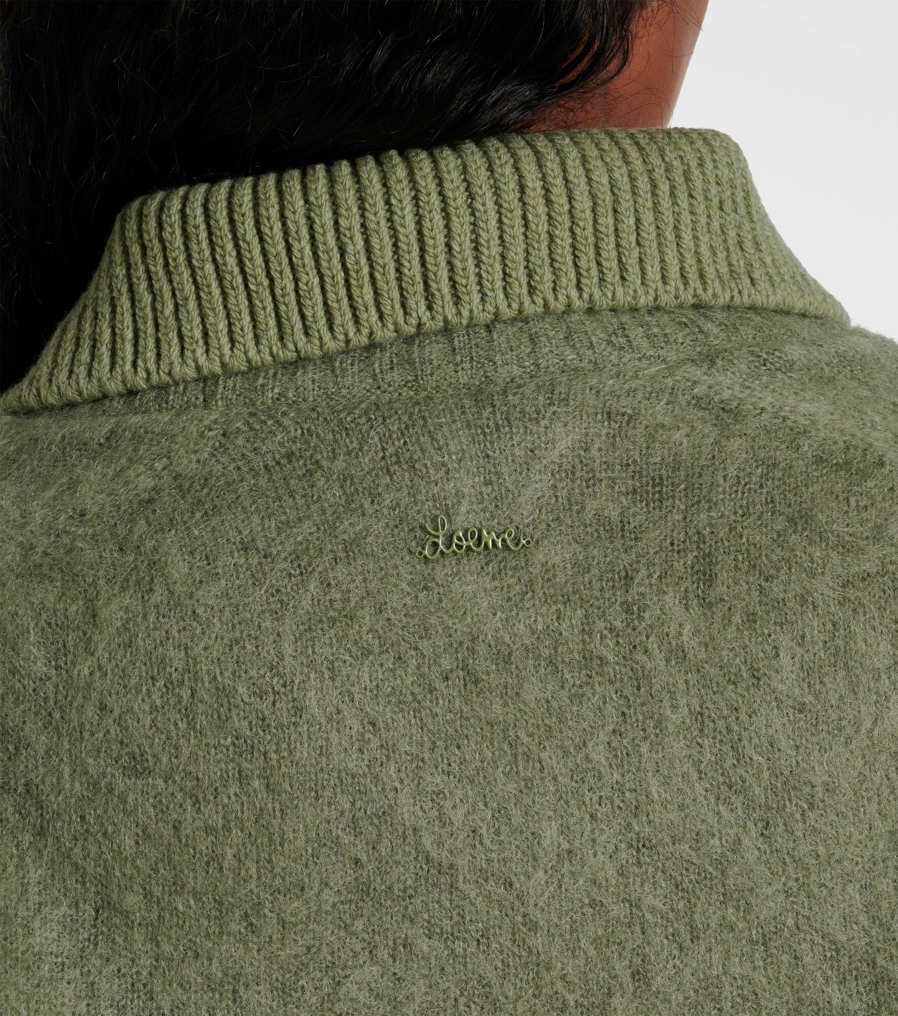 Peplum mohair-blend polo sweater - 6