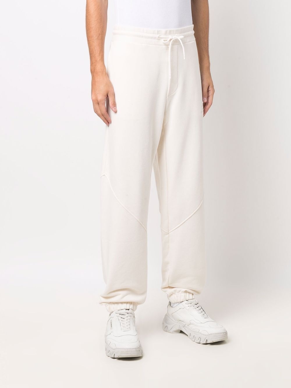 embroidered-logo loose joggers - 3