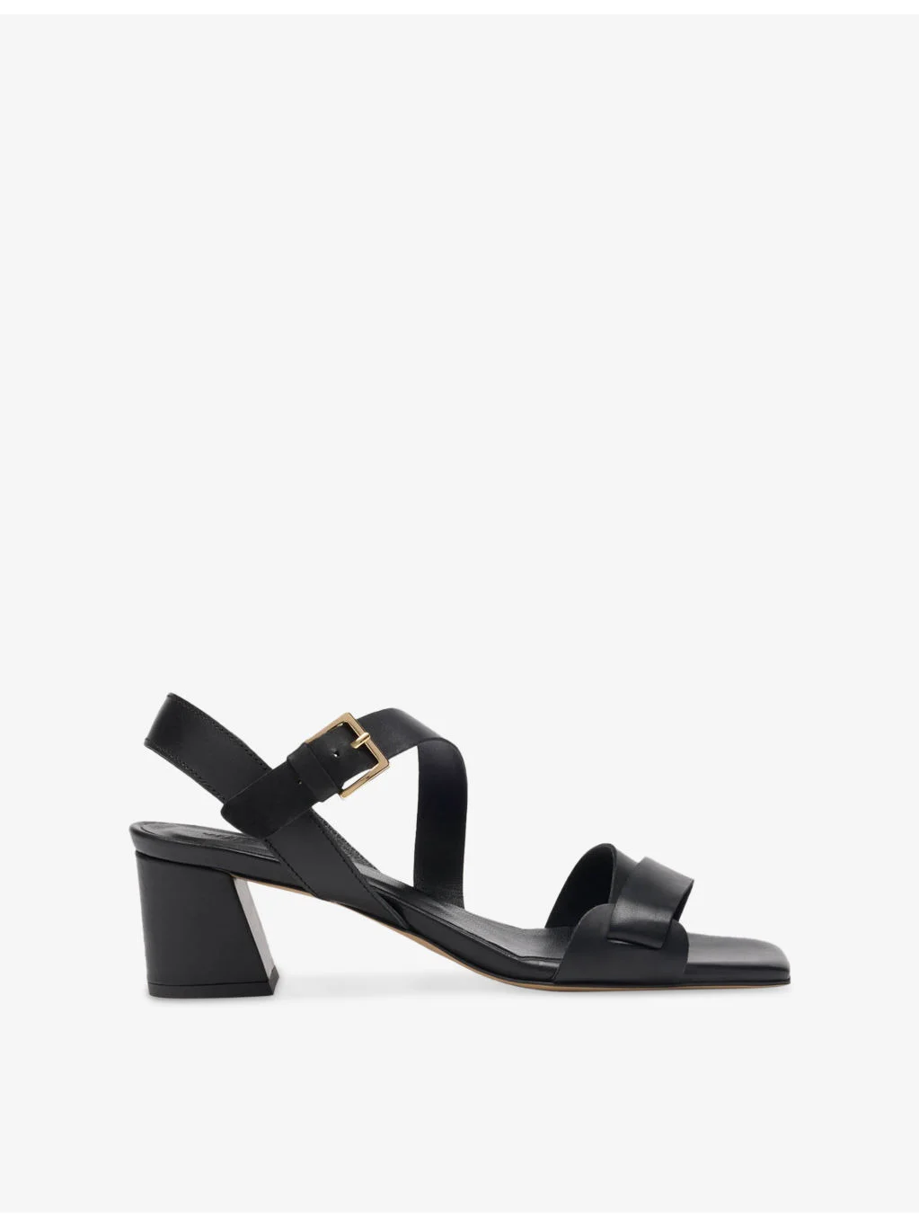 Strappy Leather Heeled Sandals - 1