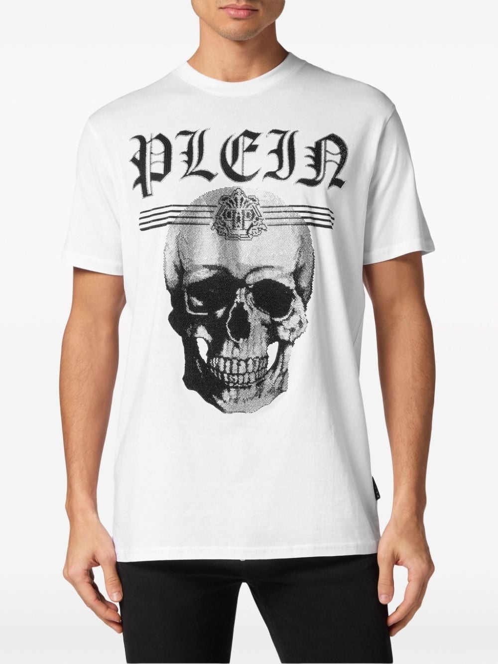 Skull crystal-embellished T-shirt - 3