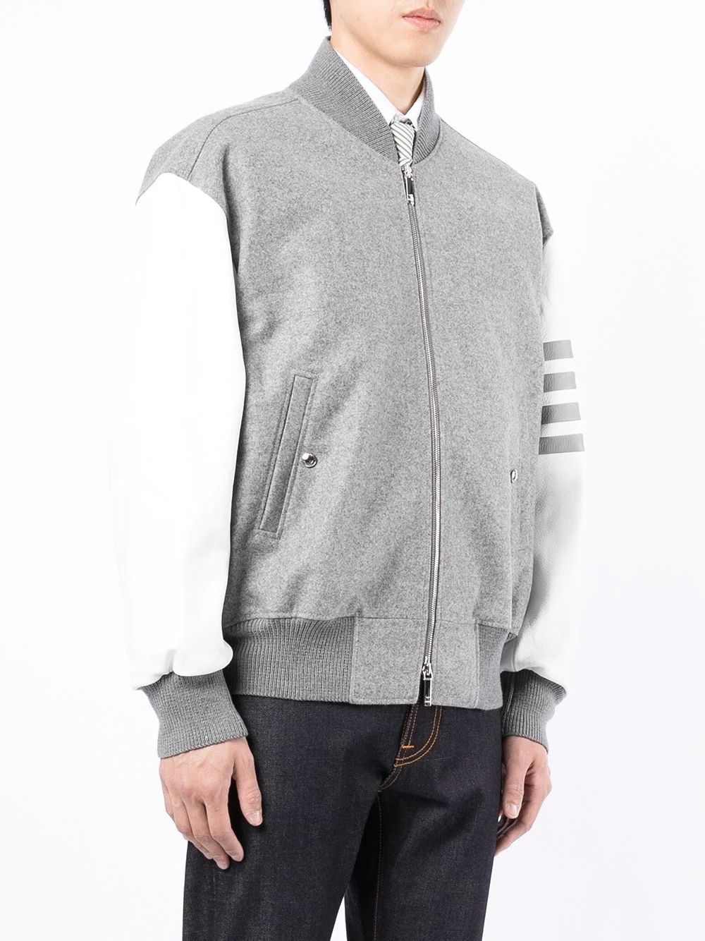 4-Bar stripe bomber jacket - 3